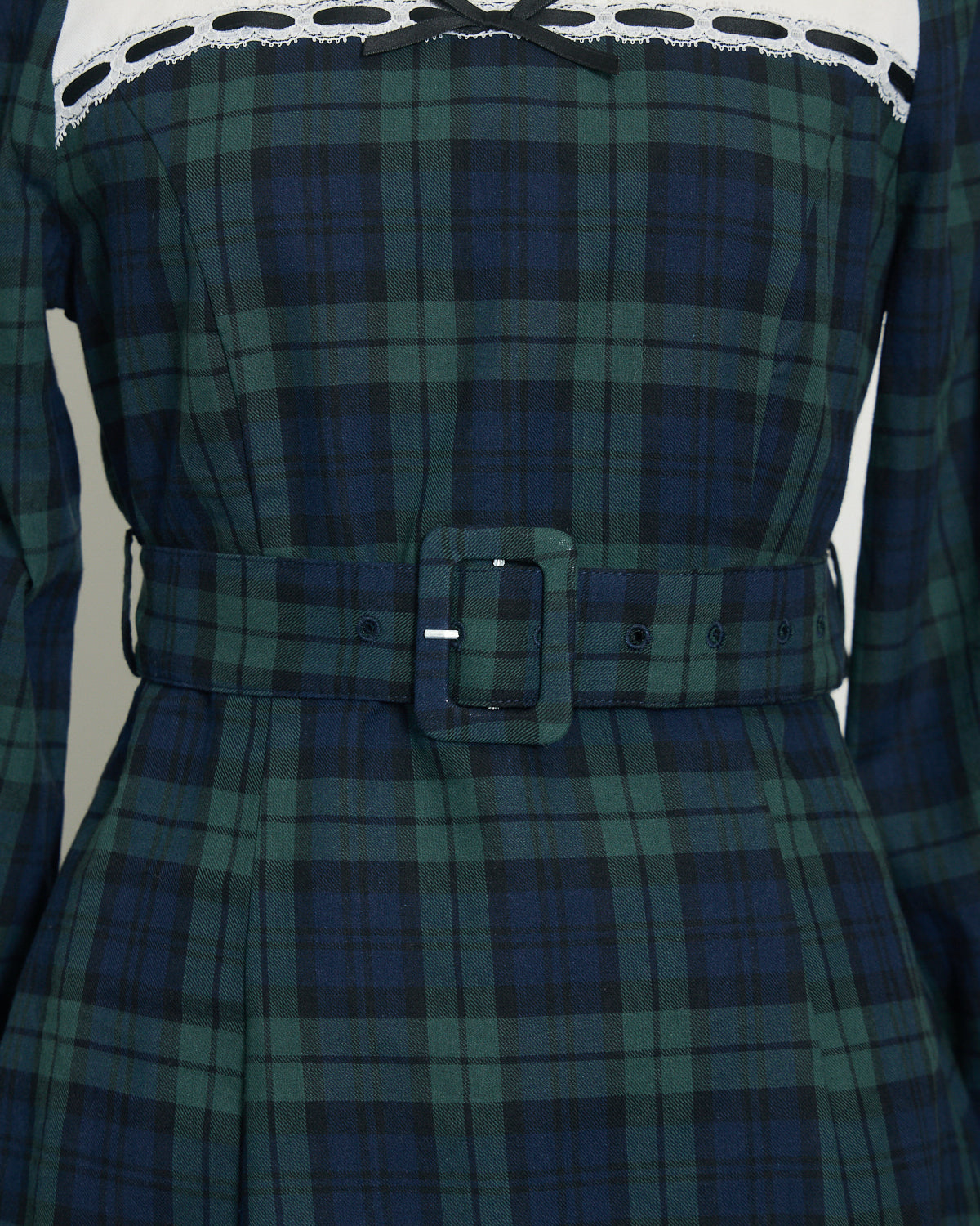 ヨーク切替ベルト付きワンピース