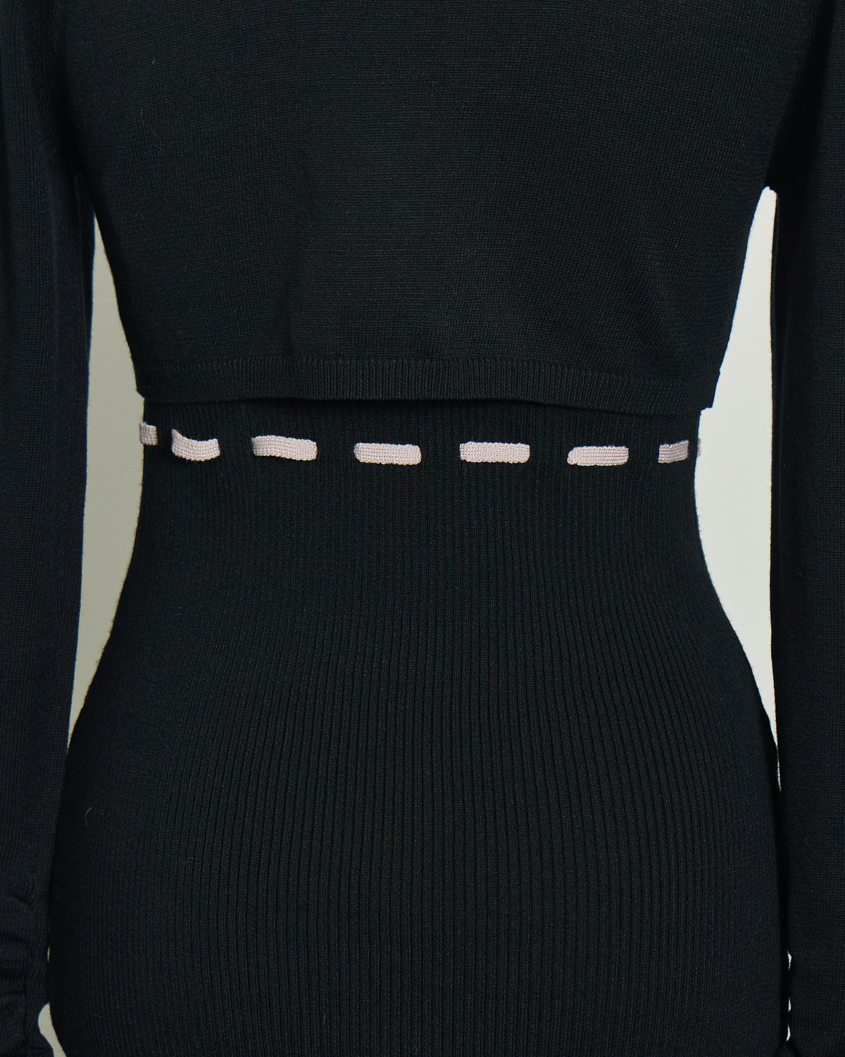 ハートボタンニットワンピセット