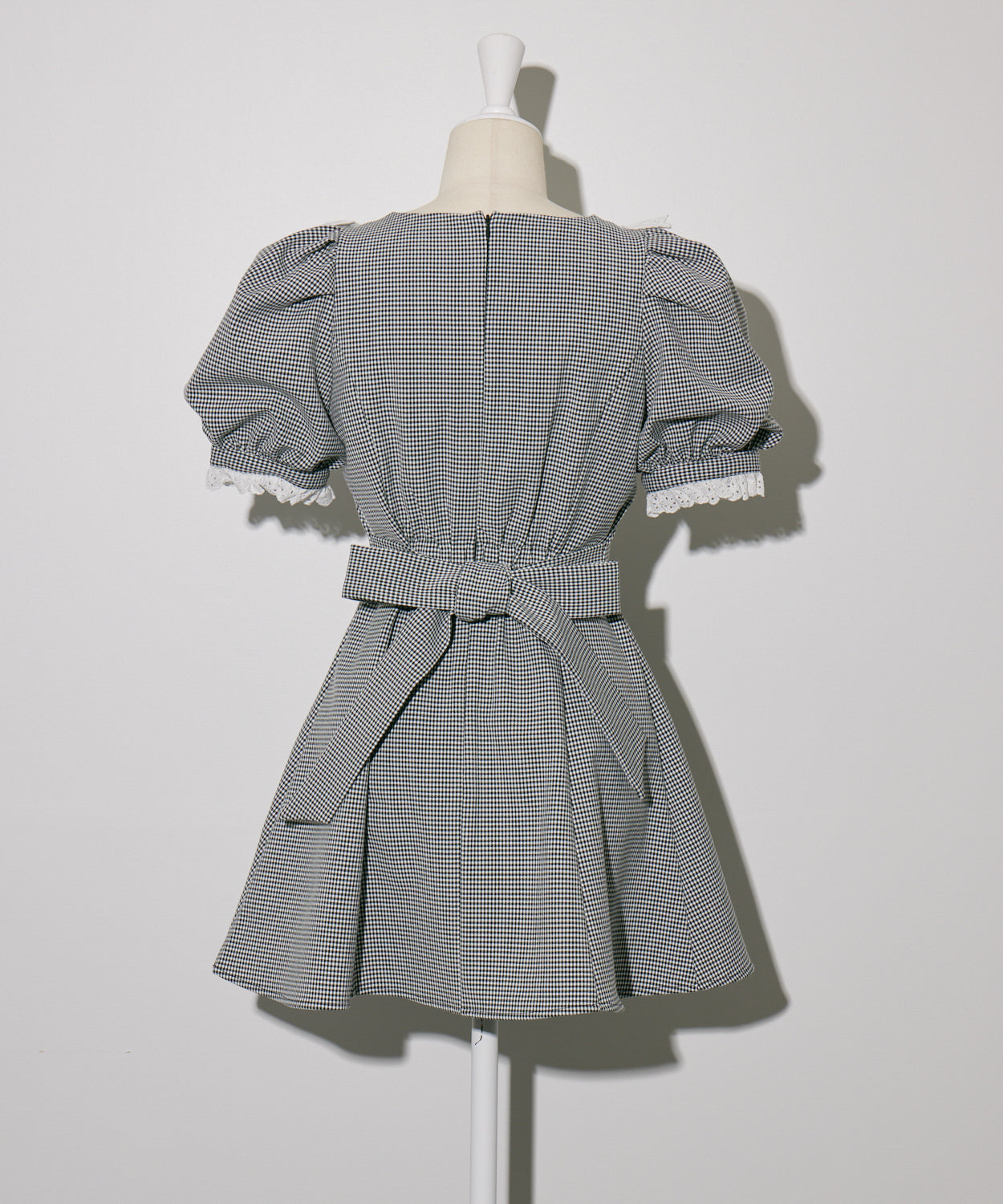 コットンレースドーリーカフェワンピ