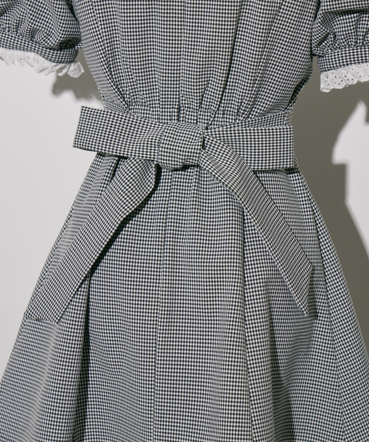 コットンレースドーリーカフェワンピ