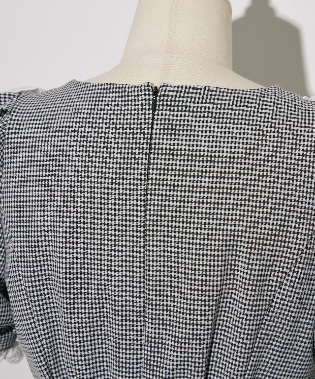 コットンレースドーリーカフェワンピ