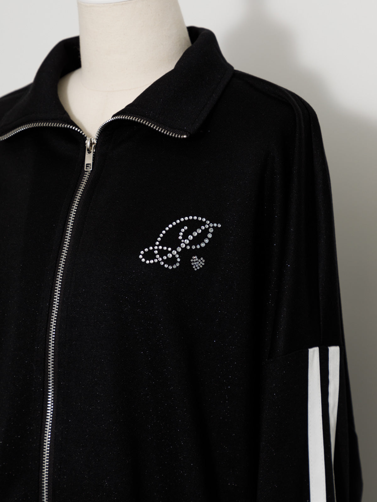 ダブルラインビジュープリントジップスウェット