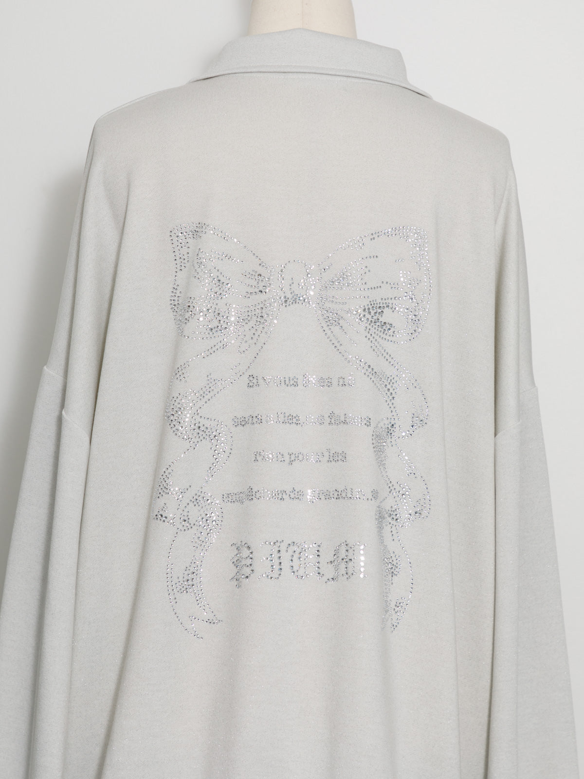 ダブルラインビジュープリントジップスウェット