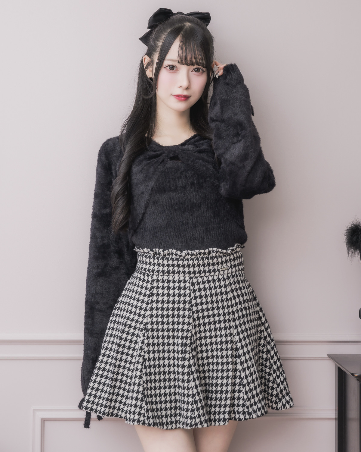 リボン×キャミフェザーニットセット – pium