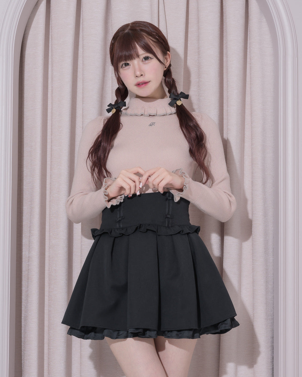 モデル身長:161cm/着用カラー:チャコール