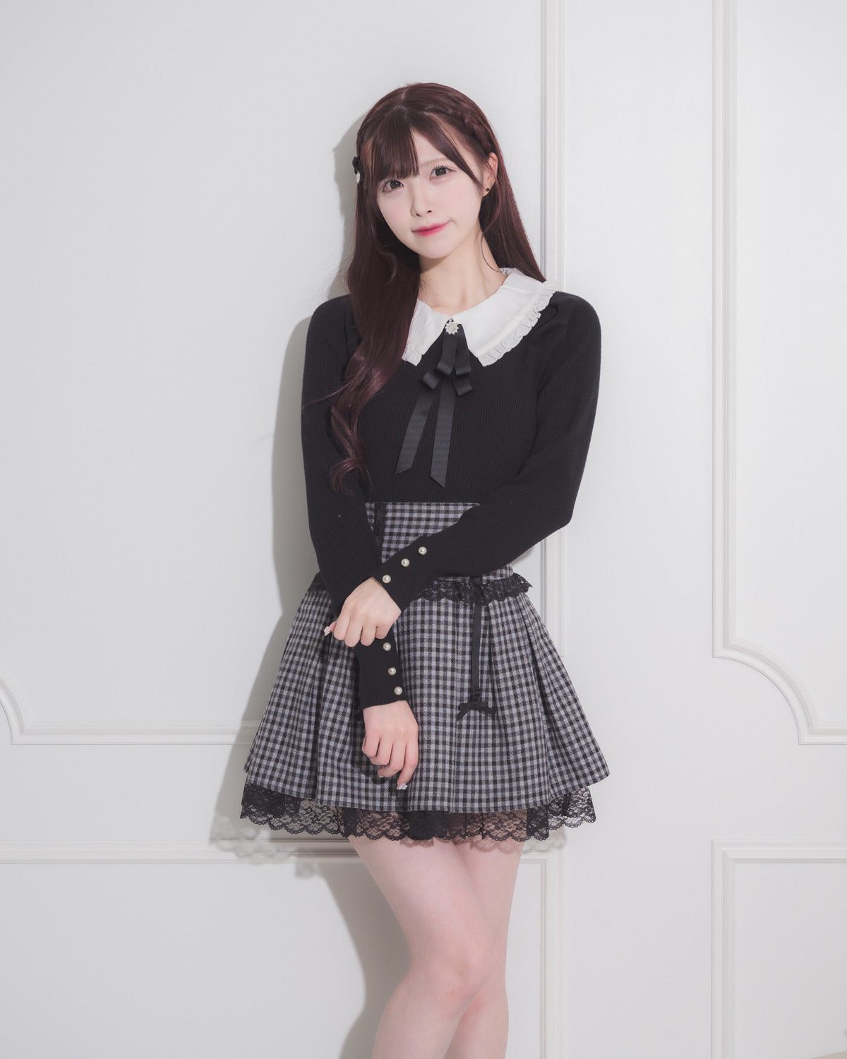 ガーター画像 ガーターリボンコルセットスカート – pium