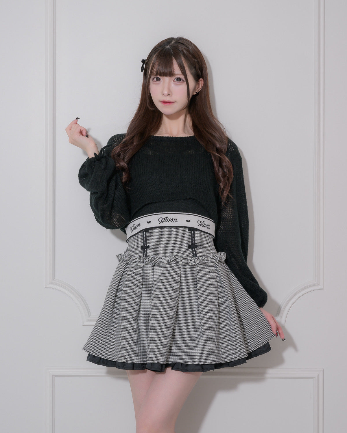 モデル身長:161cm/着用カラー:ブラック