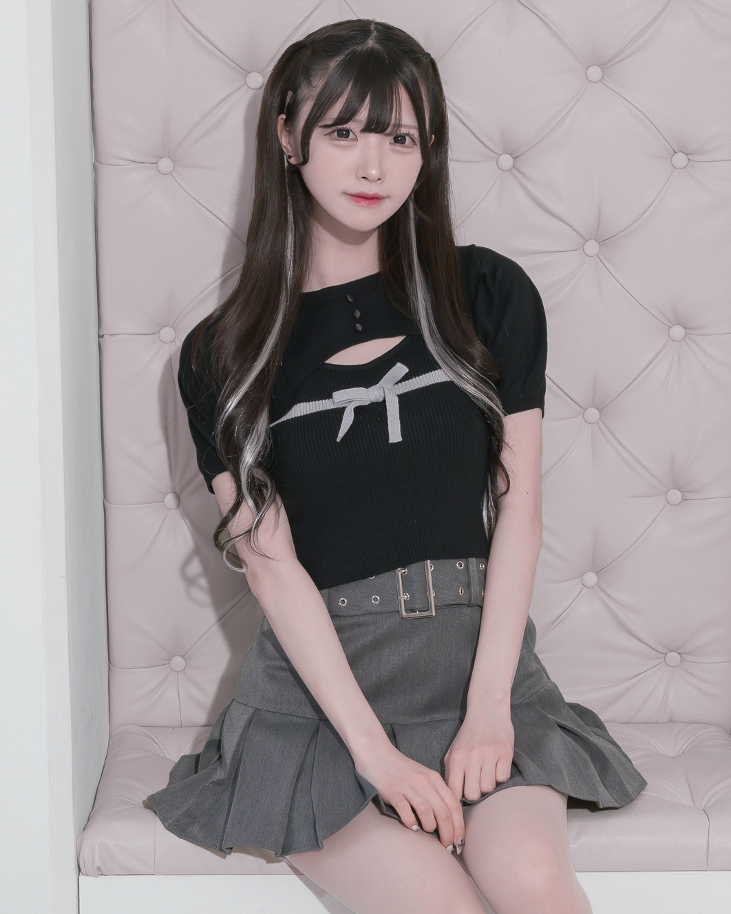 モデル身長:161cm/着用カラー:ブラック