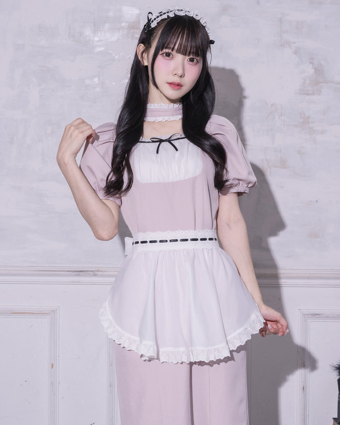 モデル身長:159cm/着用カラー:ピンク