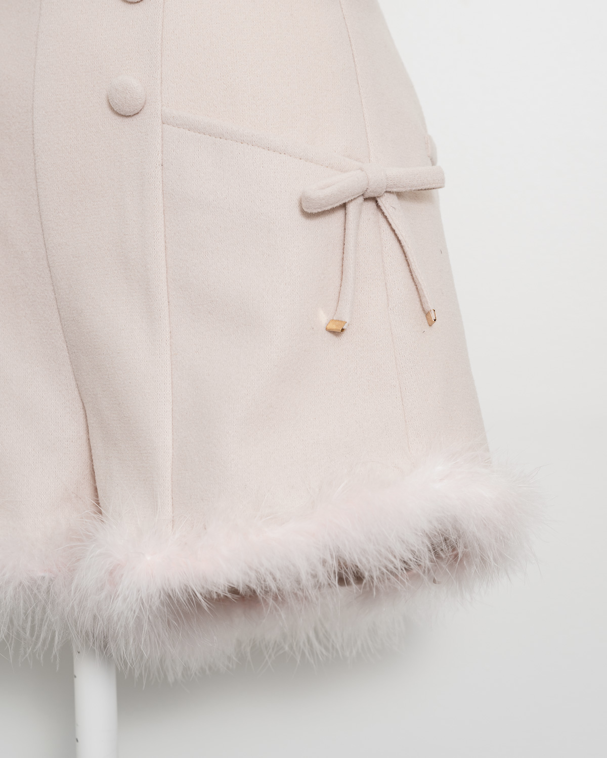 ハイウエストファーショートパンツ