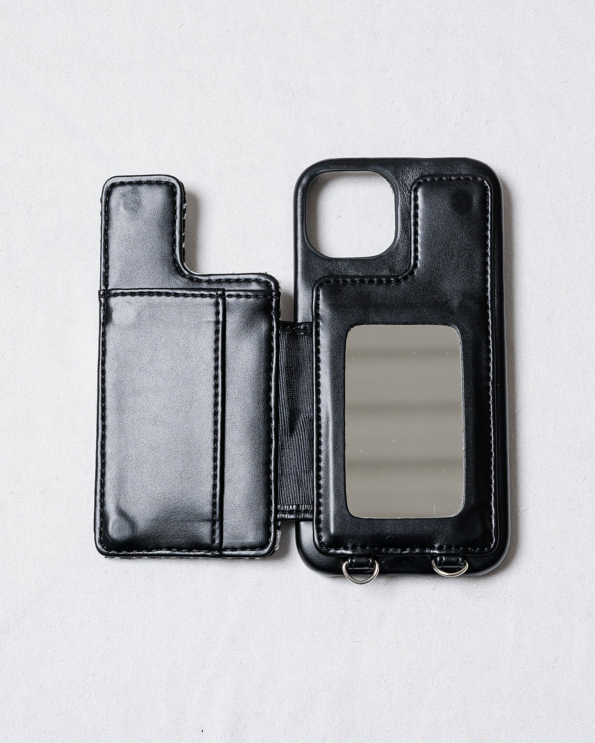 千鳥柄フロントリボンiPhoneケース