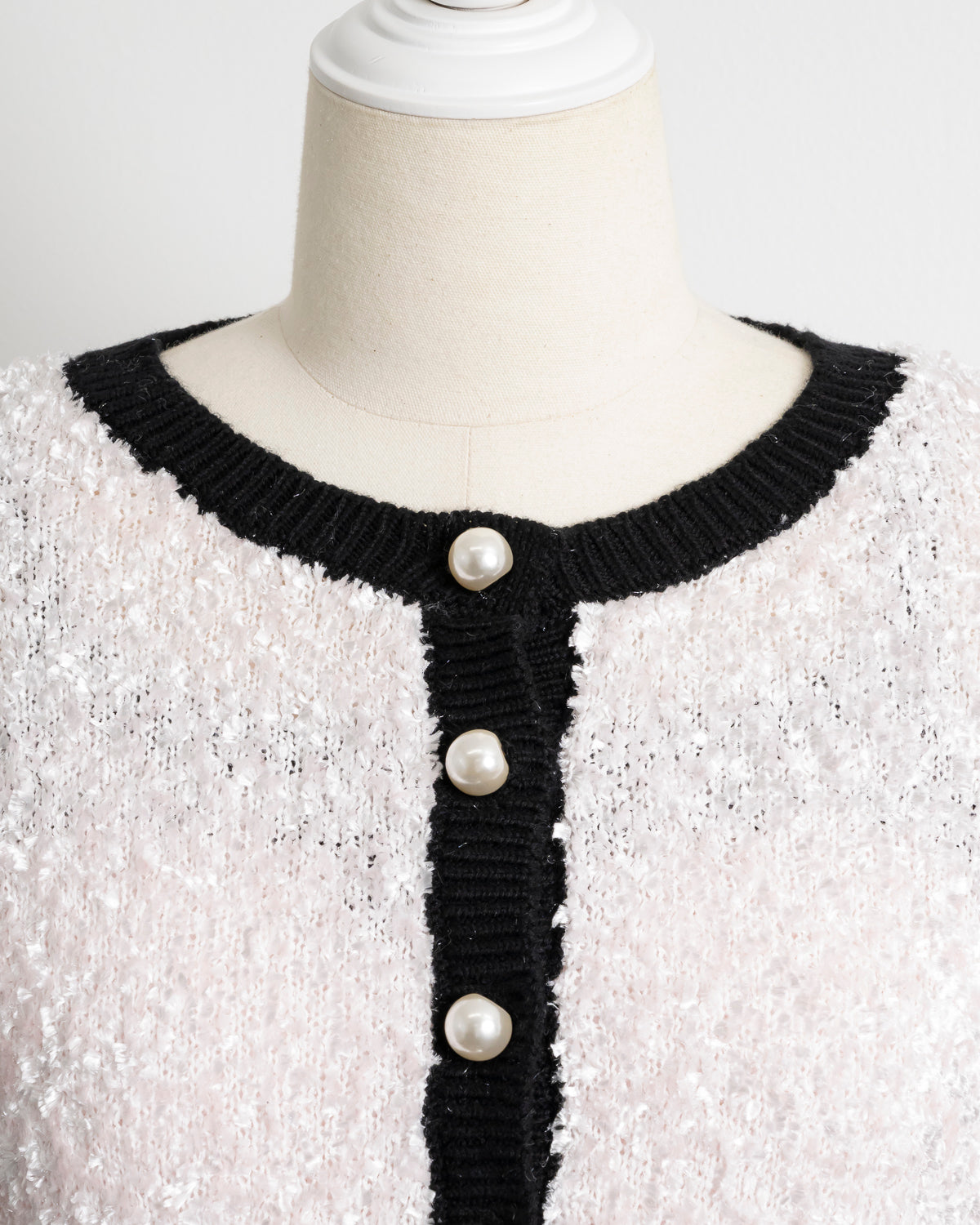 ファンシーヤーンニットカーデ×キャミセット