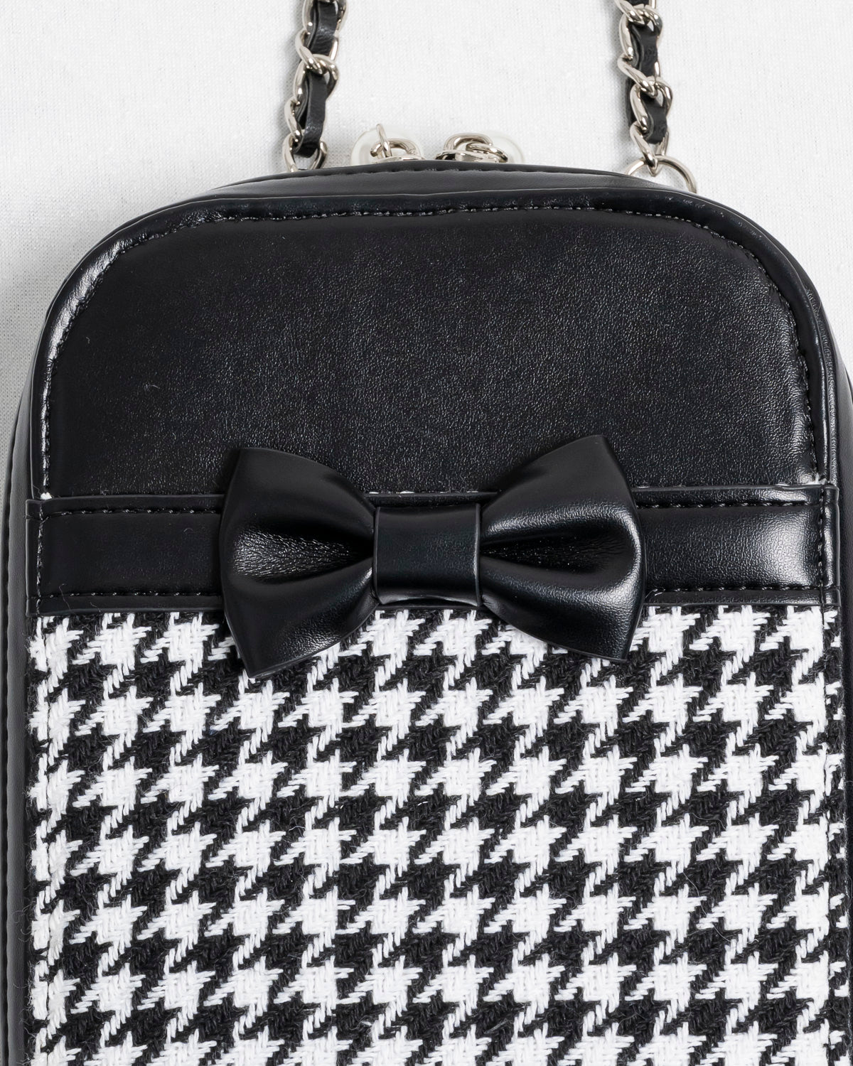 フロントリボン千鳥柄フォンホルダー