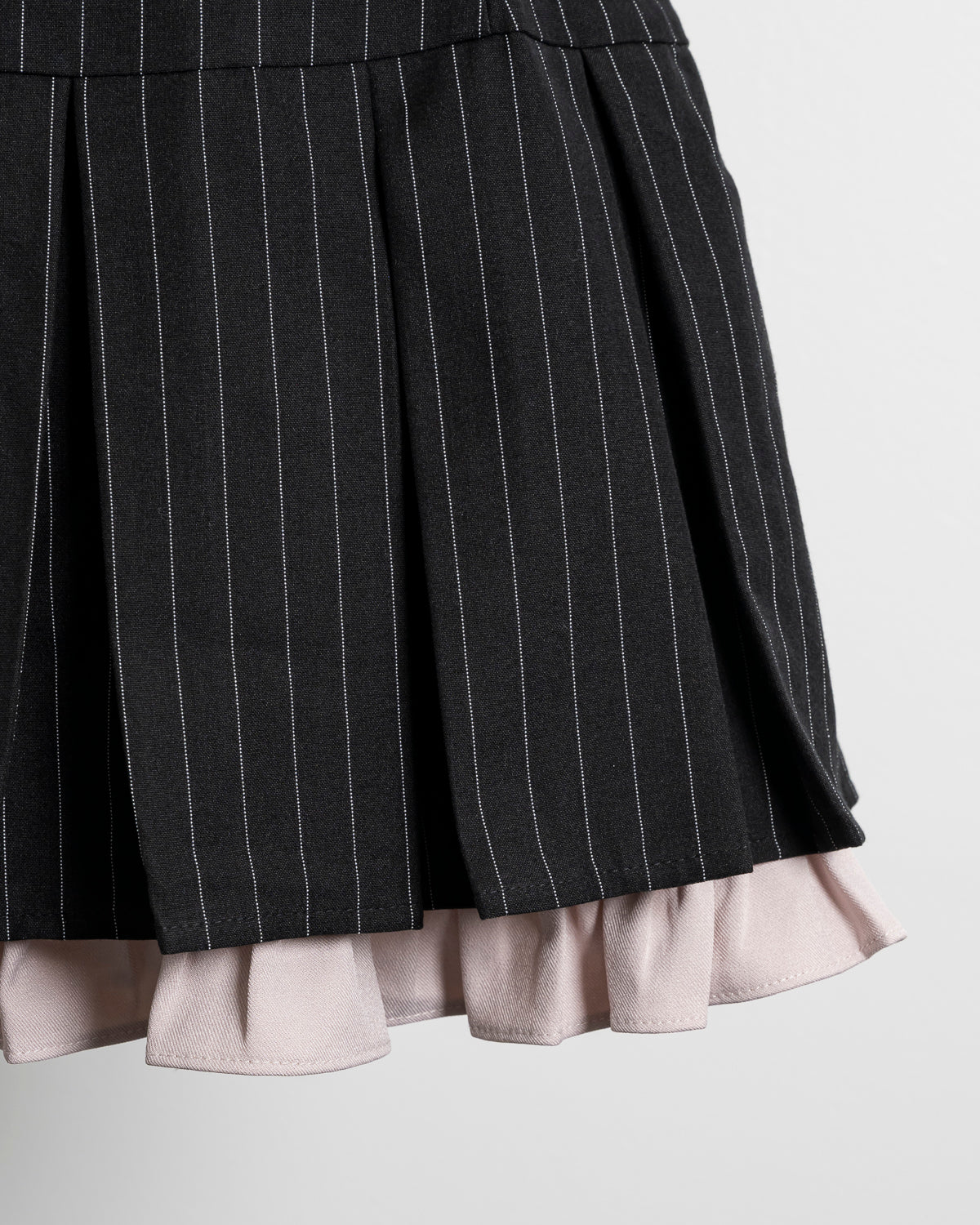 ハイウエストフリルプリーツミニスカート