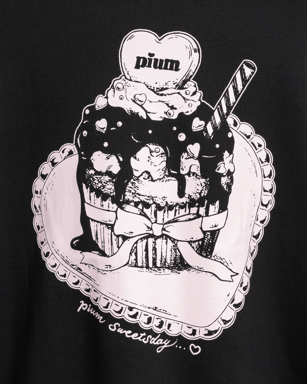 pium melty cupcake オーバーサイズスウェット