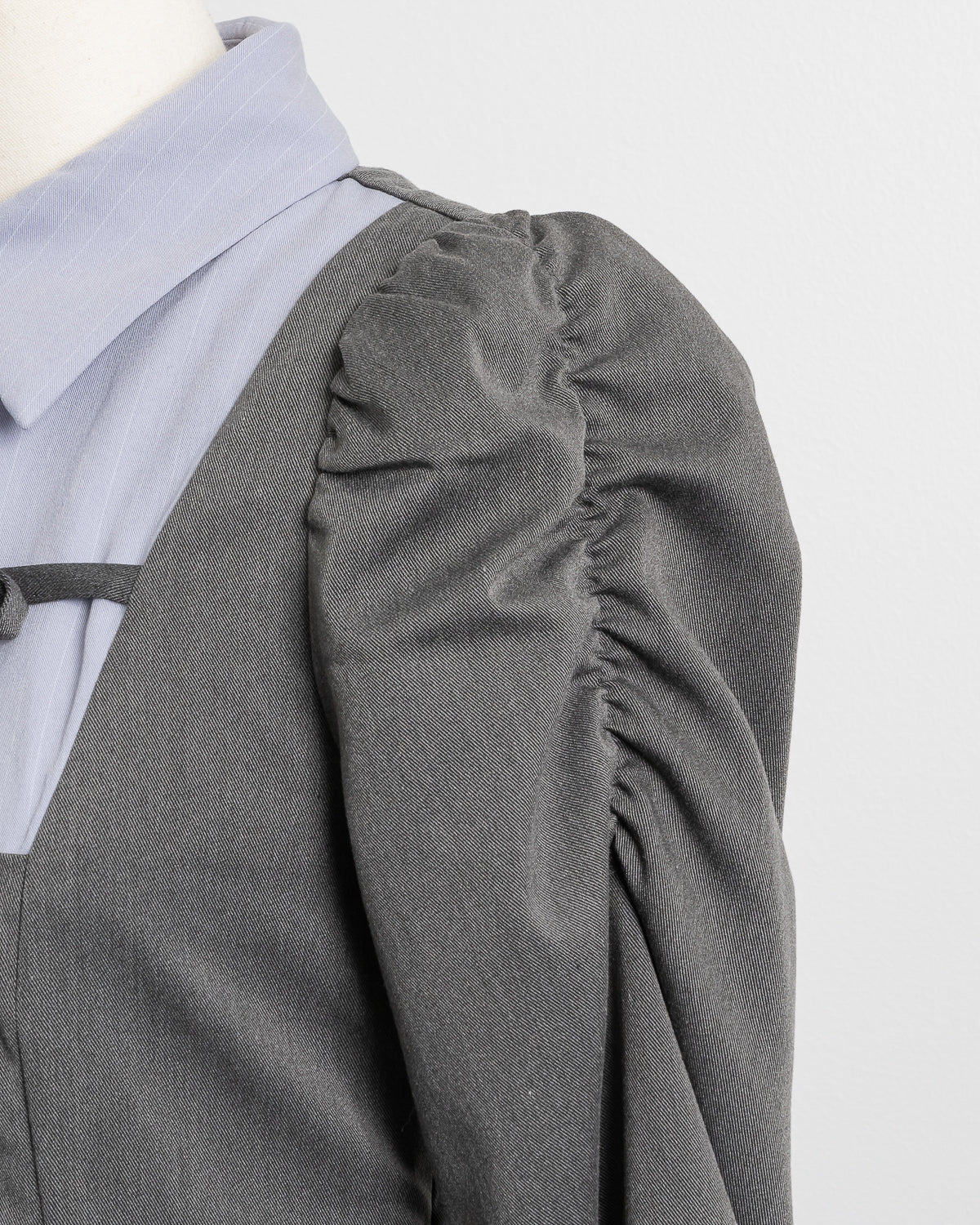 フロントリボンヨーク切替長袖セットアップ