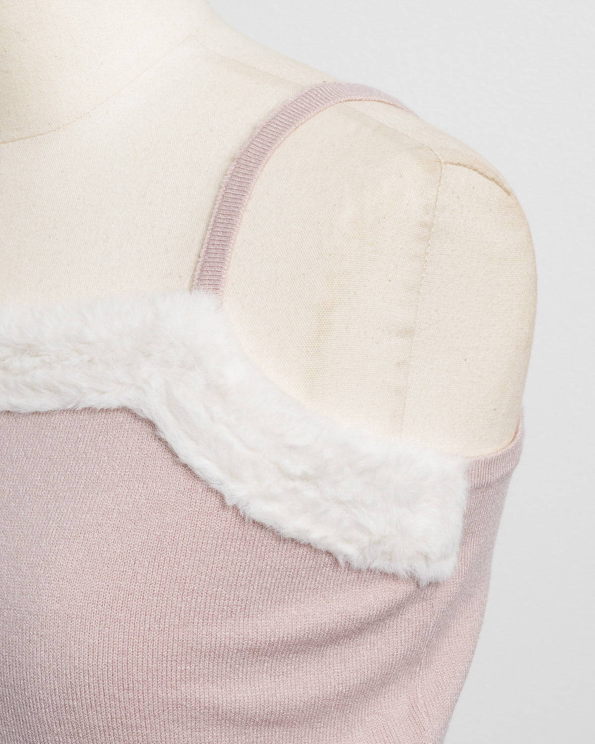 ファー付きキャミニットセット