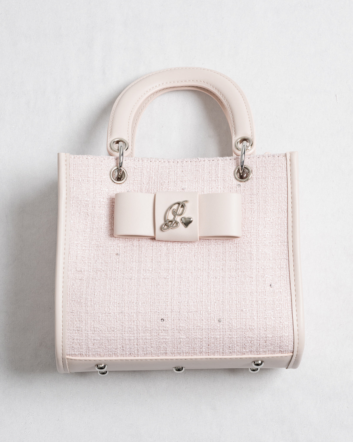 フロントリボンスクエアミニトート