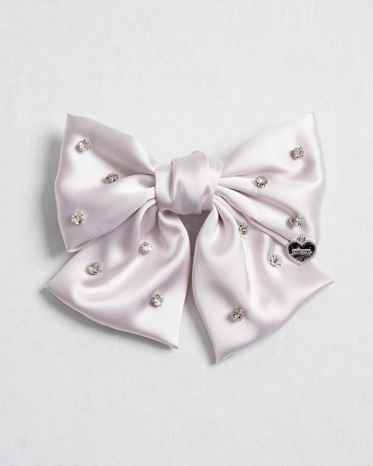 サテンビジュービッグリボンバレッタ