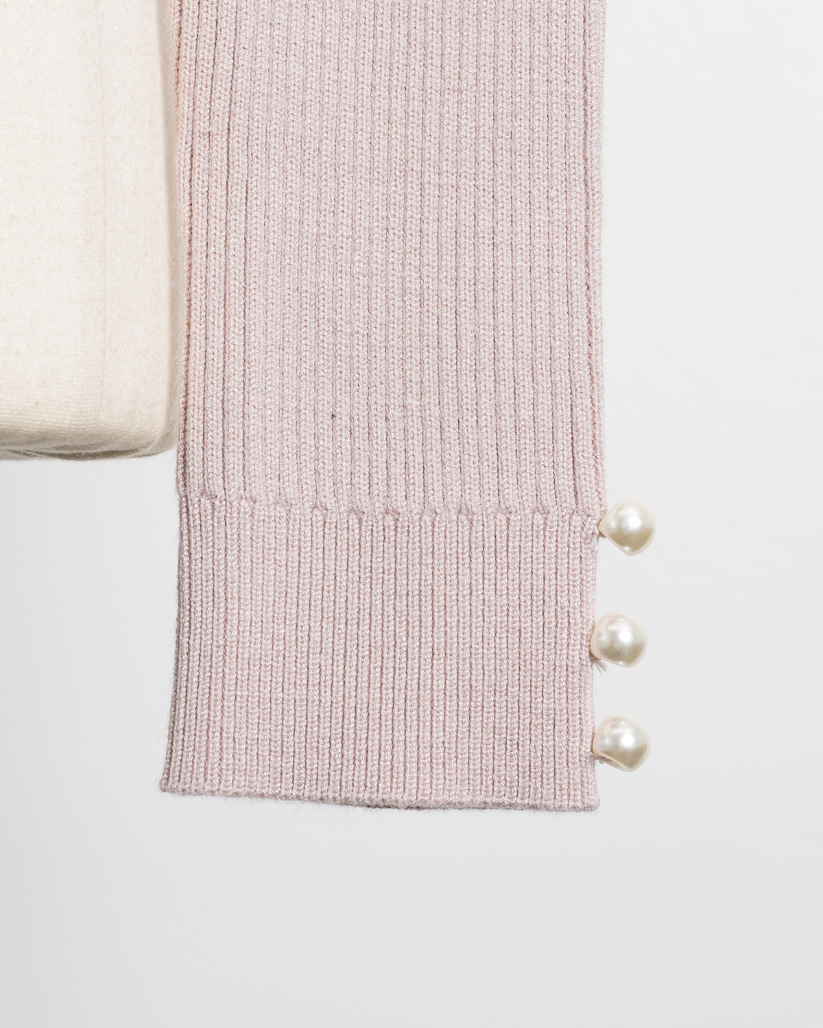 チュールリボンニット