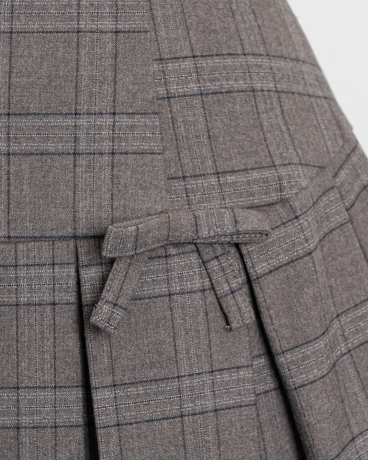 ミニリボンコットンフリルプリーツスカート