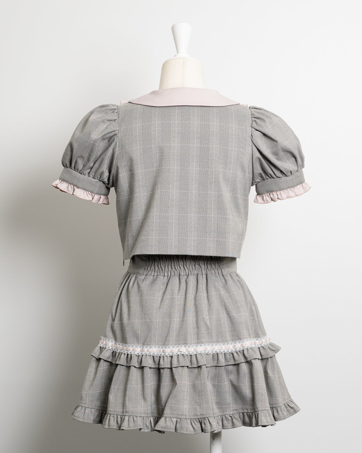 はしごリボンボリュームフレアスカート