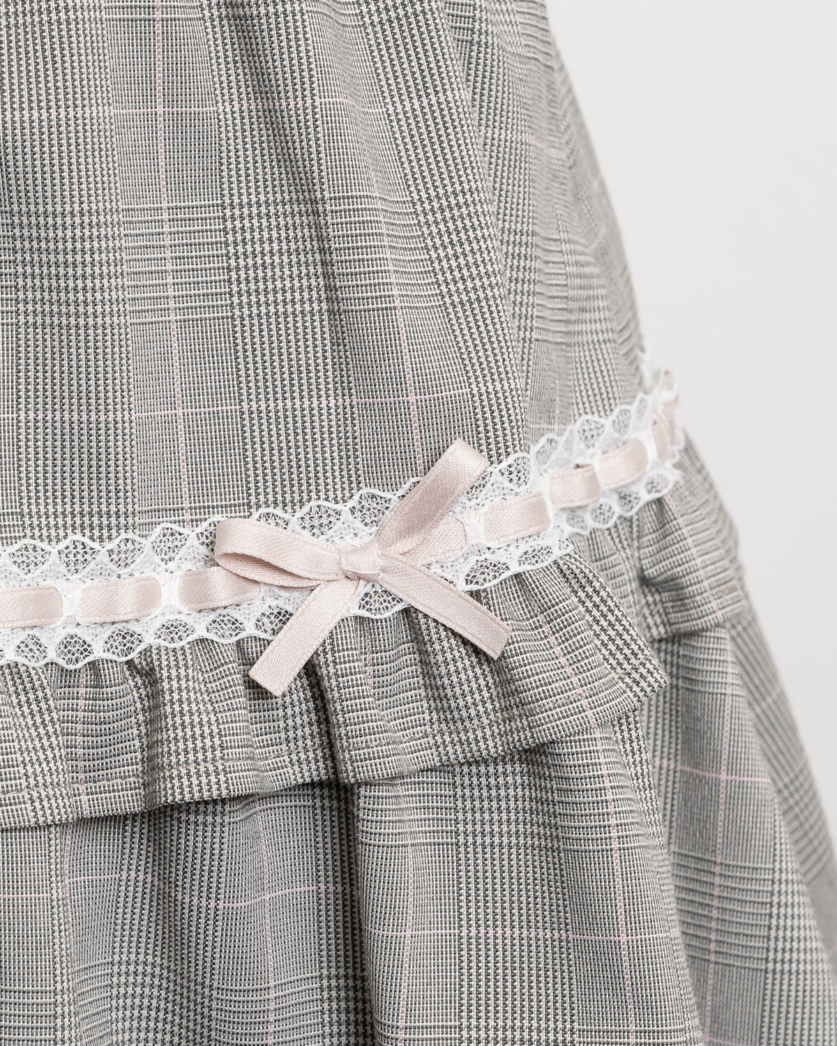 はしごリボンボリュームフレアスカート