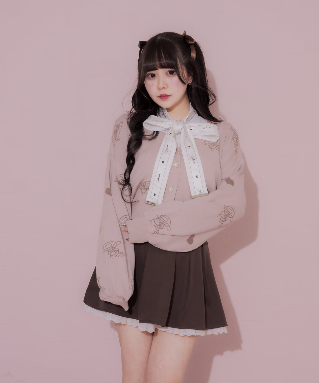 モデル身長:157cm/着用カラー:ピンク