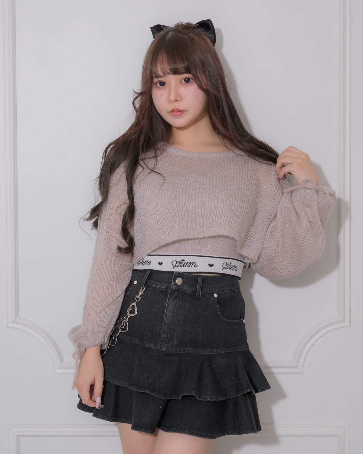 モデル身長:157cm/着用カラー:ピンク
