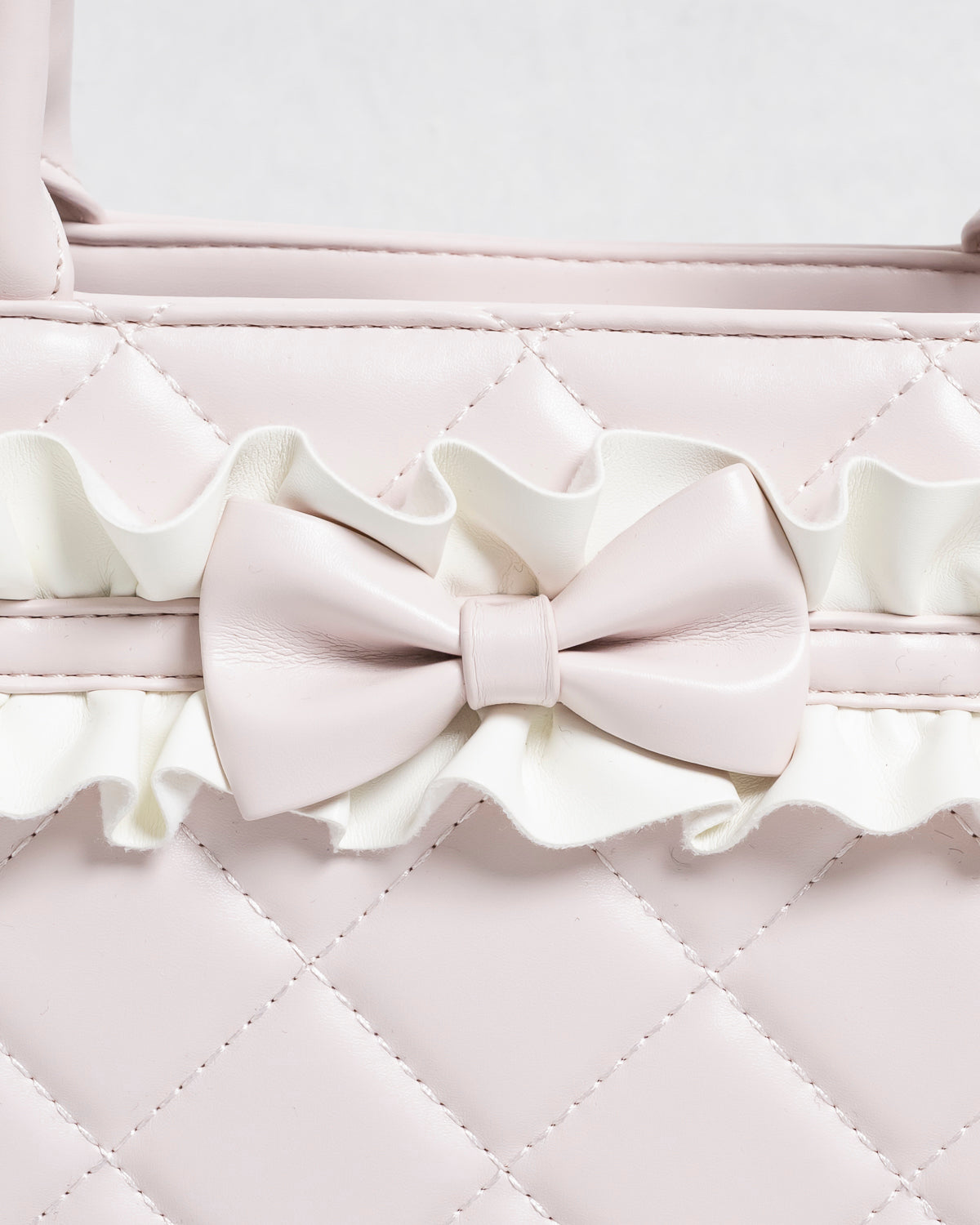 フロントフリルキルティング2wayトート