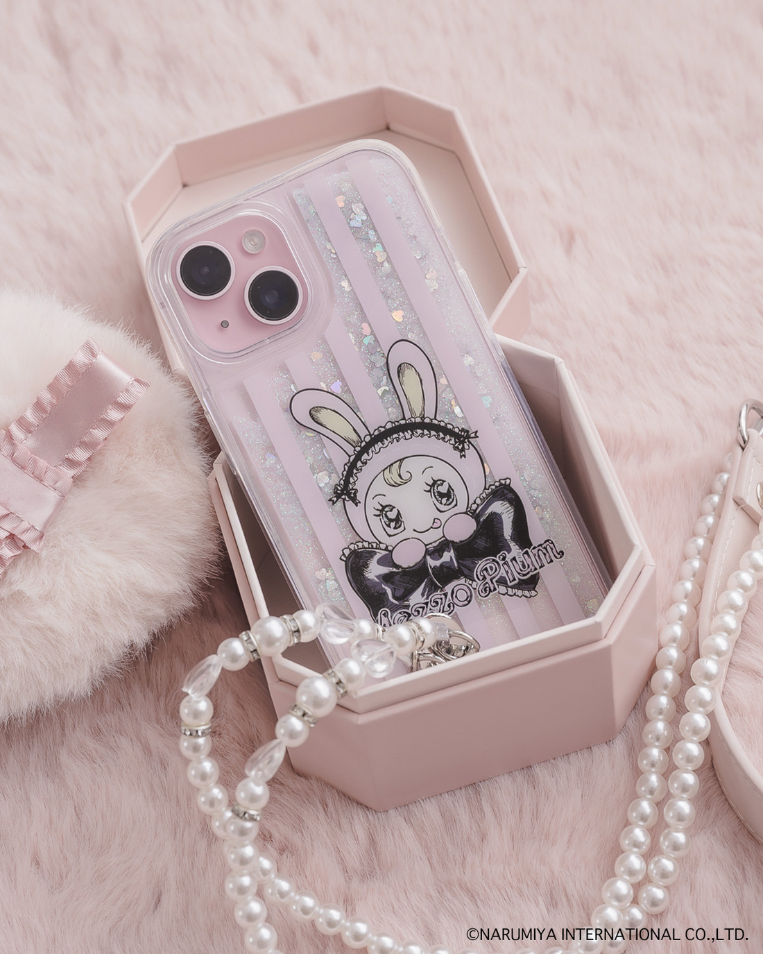 pium×Mezzo Piano リボンベリエちゃんiPhoneケース