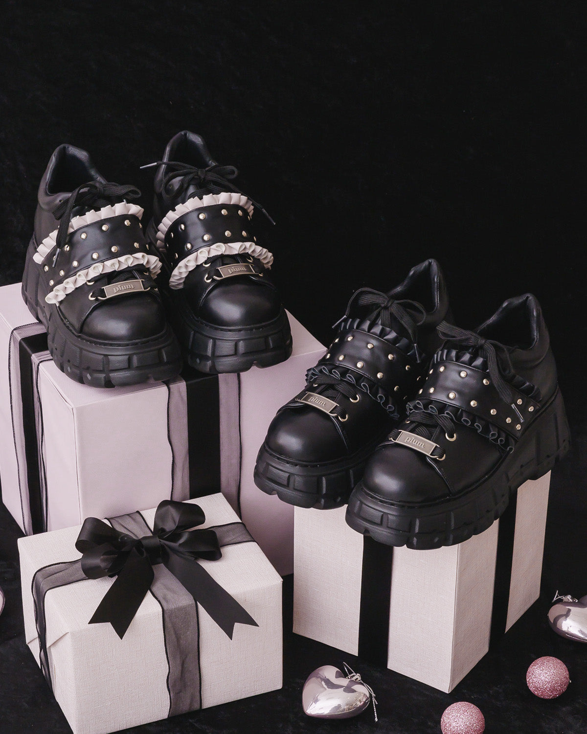 pium フリルベルトボリュームスニーカー M フリルベルトボリュームスニーカー – pium