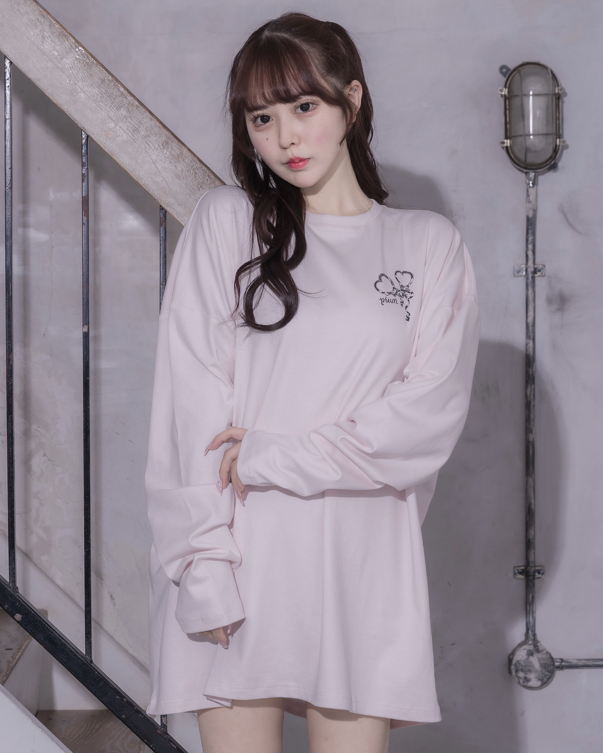 モデル身長:157cm/着用カラー:ピンク