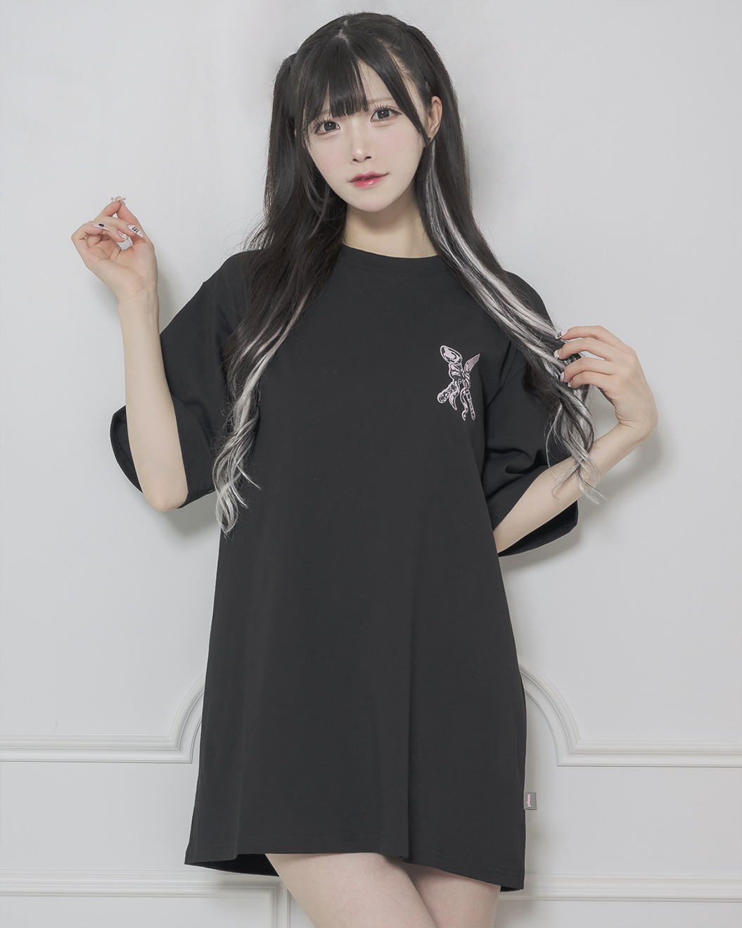モデル身長:161cm/着用カラー:ブラック