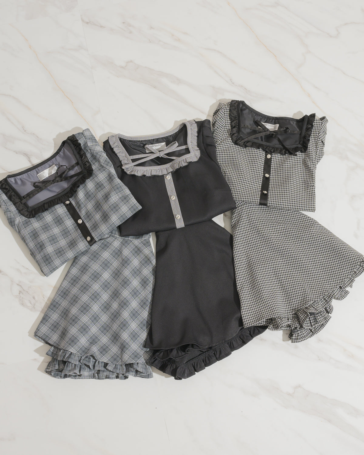 ボリュームフレアフリルスカパン – pium