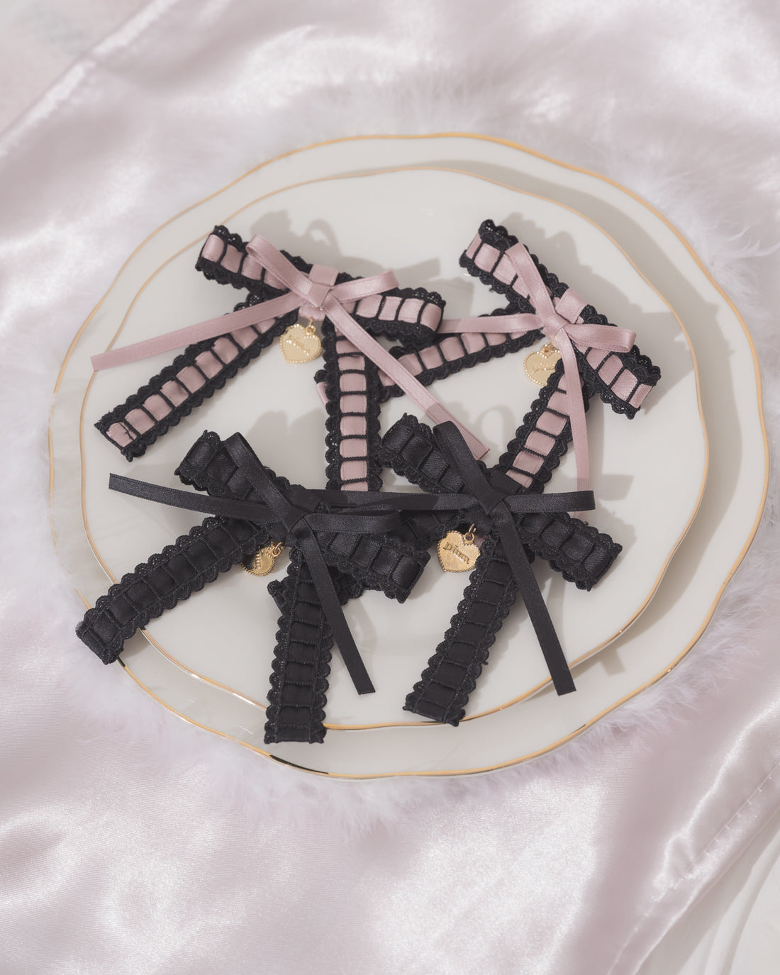 レースリボンクリップセット