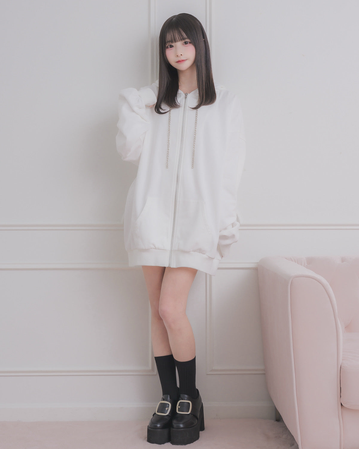 158cm/着用カラー:ホワイト