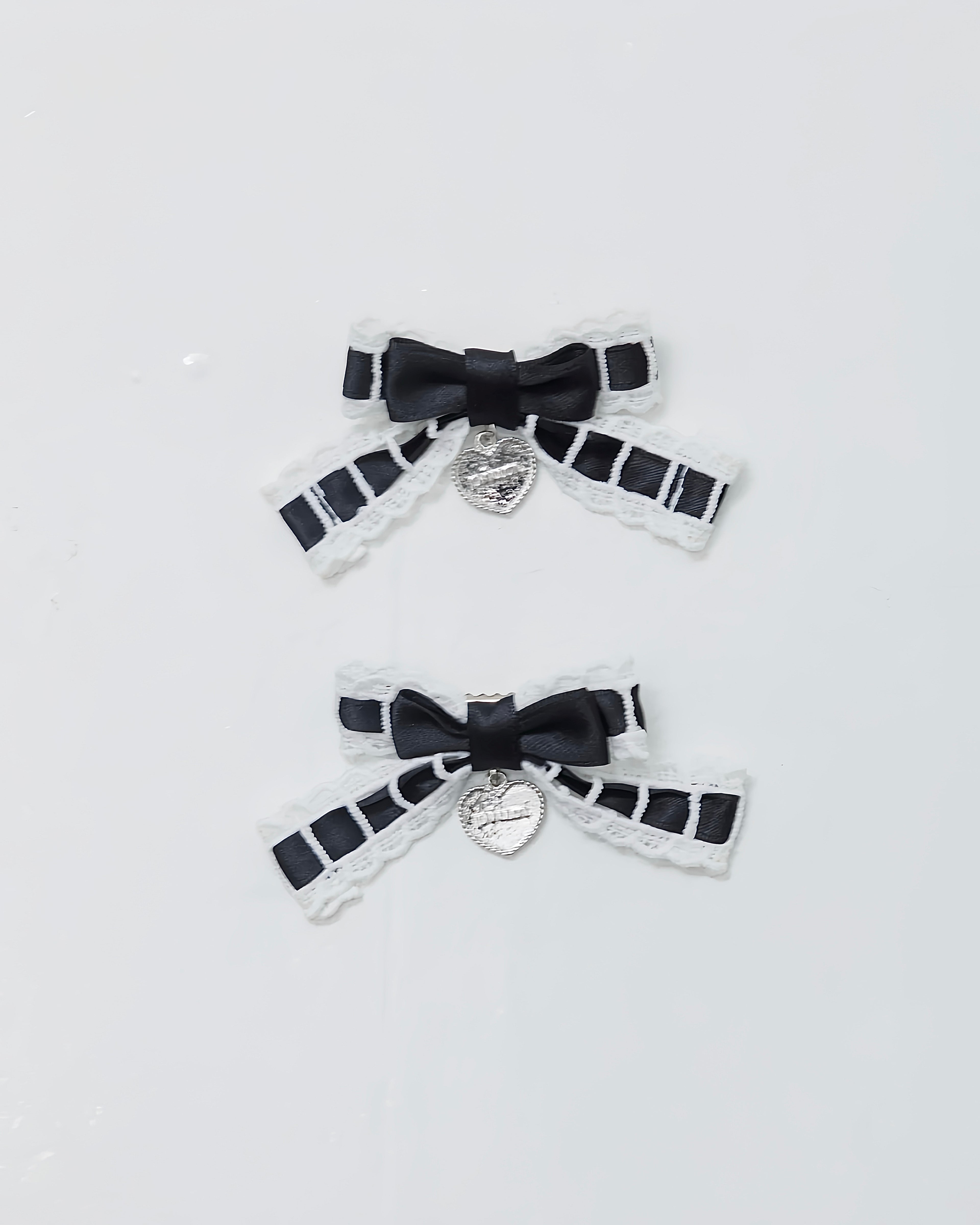 レースリボンドールクリップセット