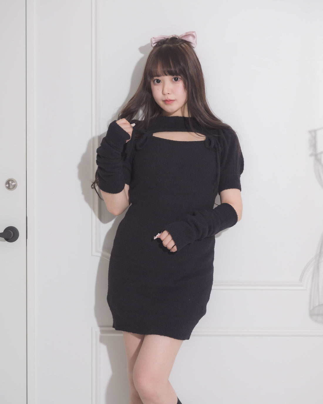 モデル身長:157cm/着用カラー:ブラック