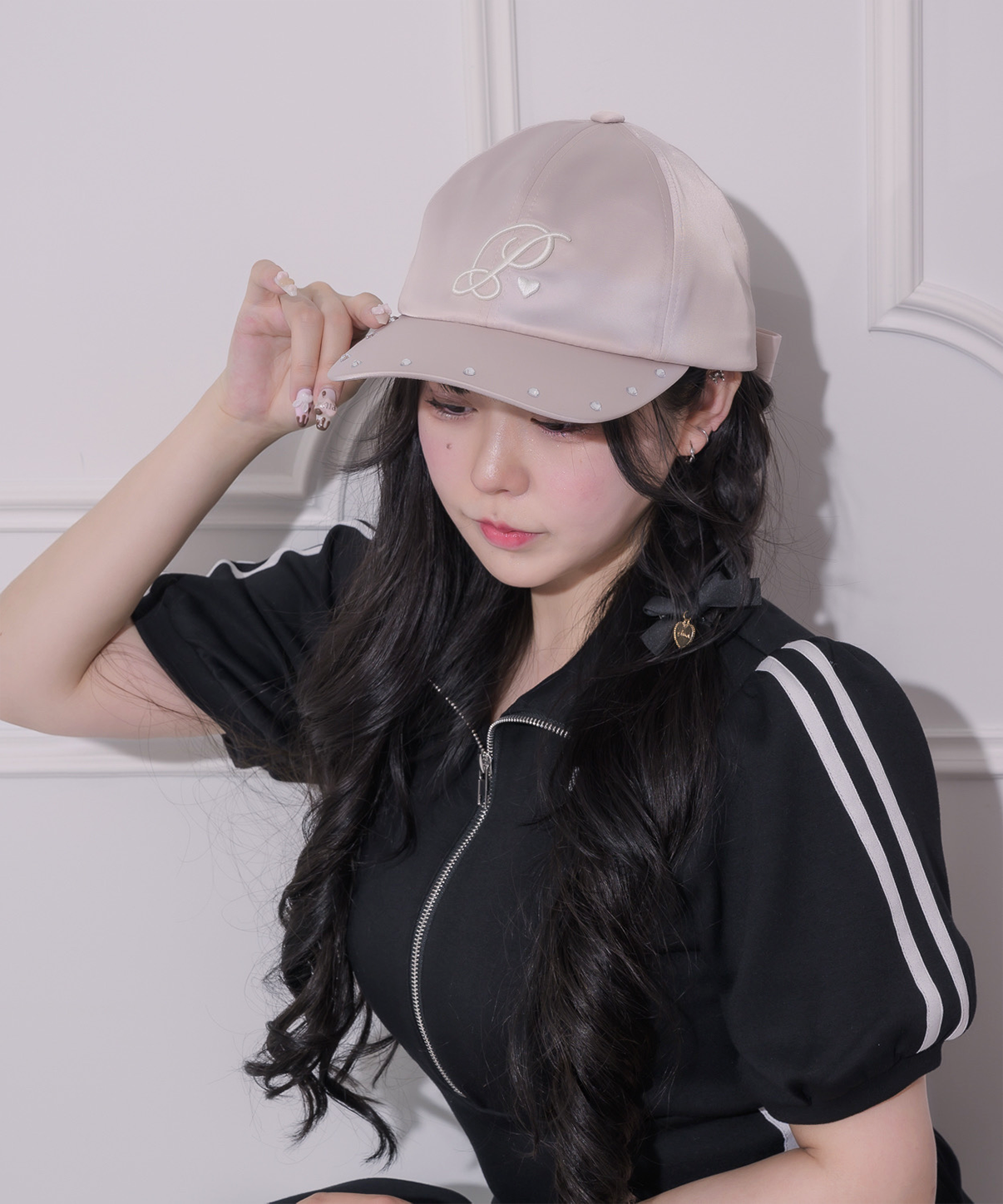 バックリボンビジューキャップ – pium バックリボンビジューキャップ – pium