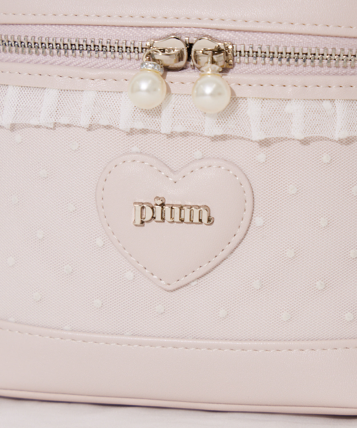 piumハートドットチュールバニティ