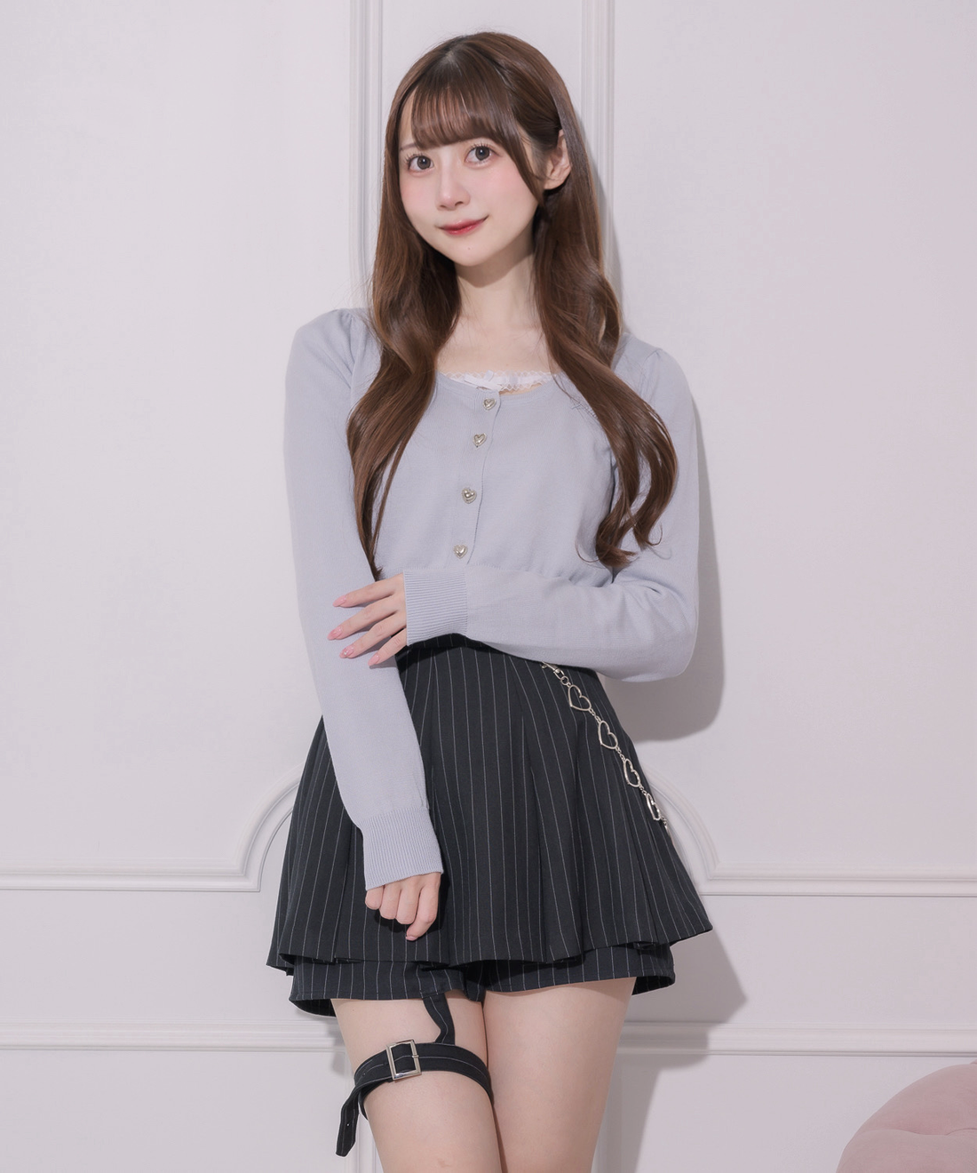 モデル身長:158cm/着用カラー:ブラック