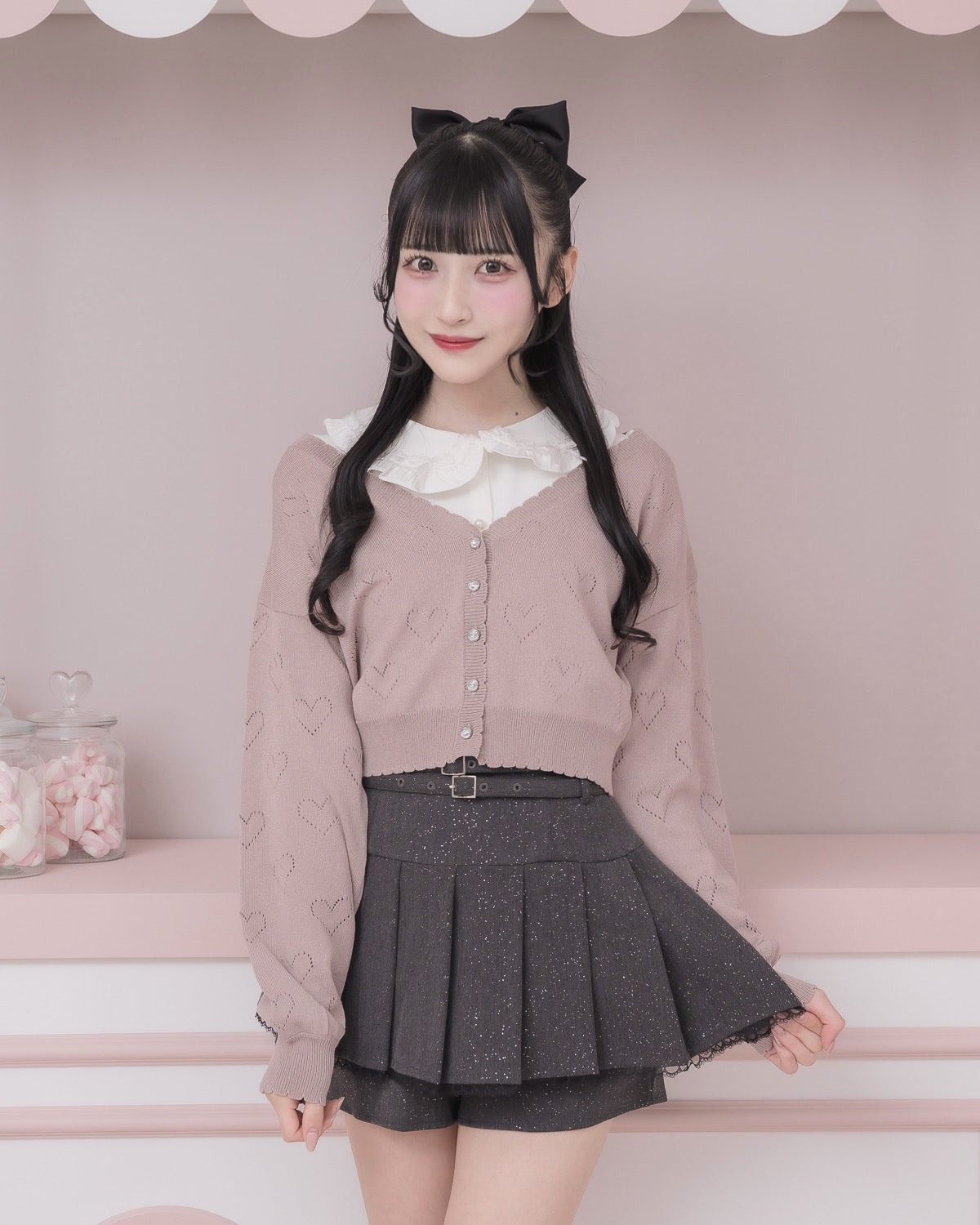 モデル身長:157cm/着用カラー : ピンク