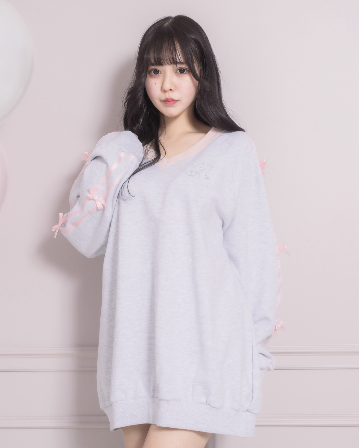 モデル身長:157cm/着用カラー:グレー