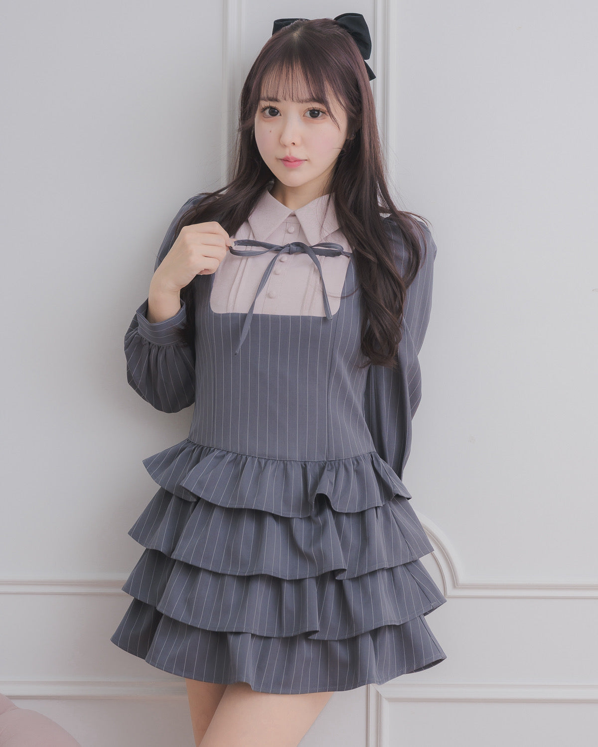 モデル身長:157cm/着用カラー:グレー