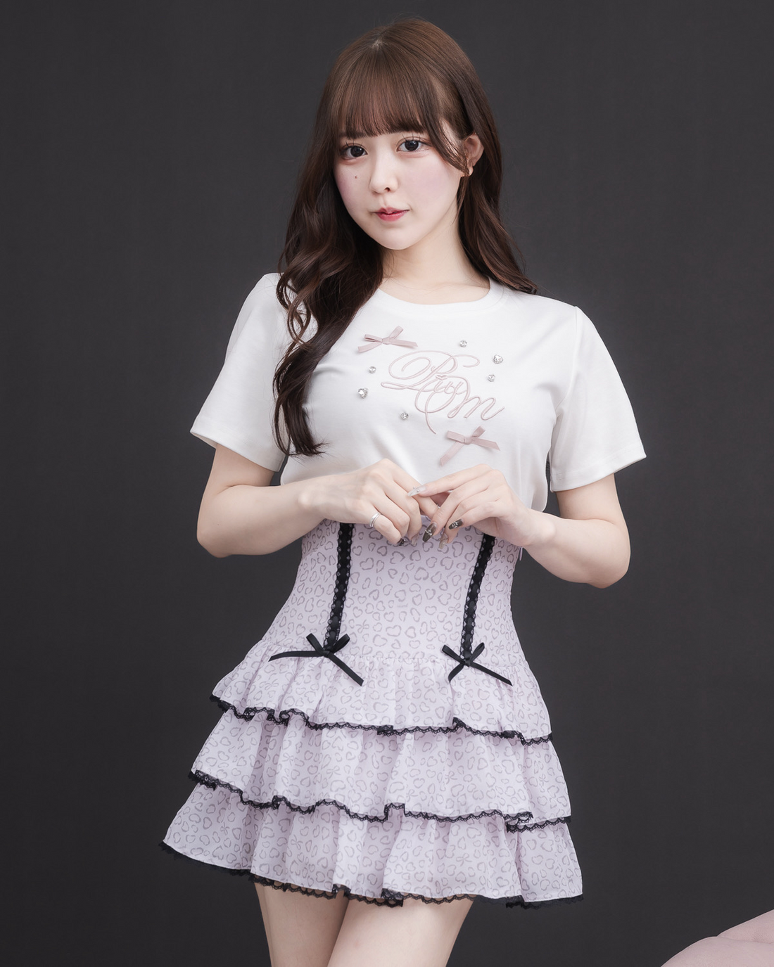 モデル身長:157cm/着用カラー:ピンク