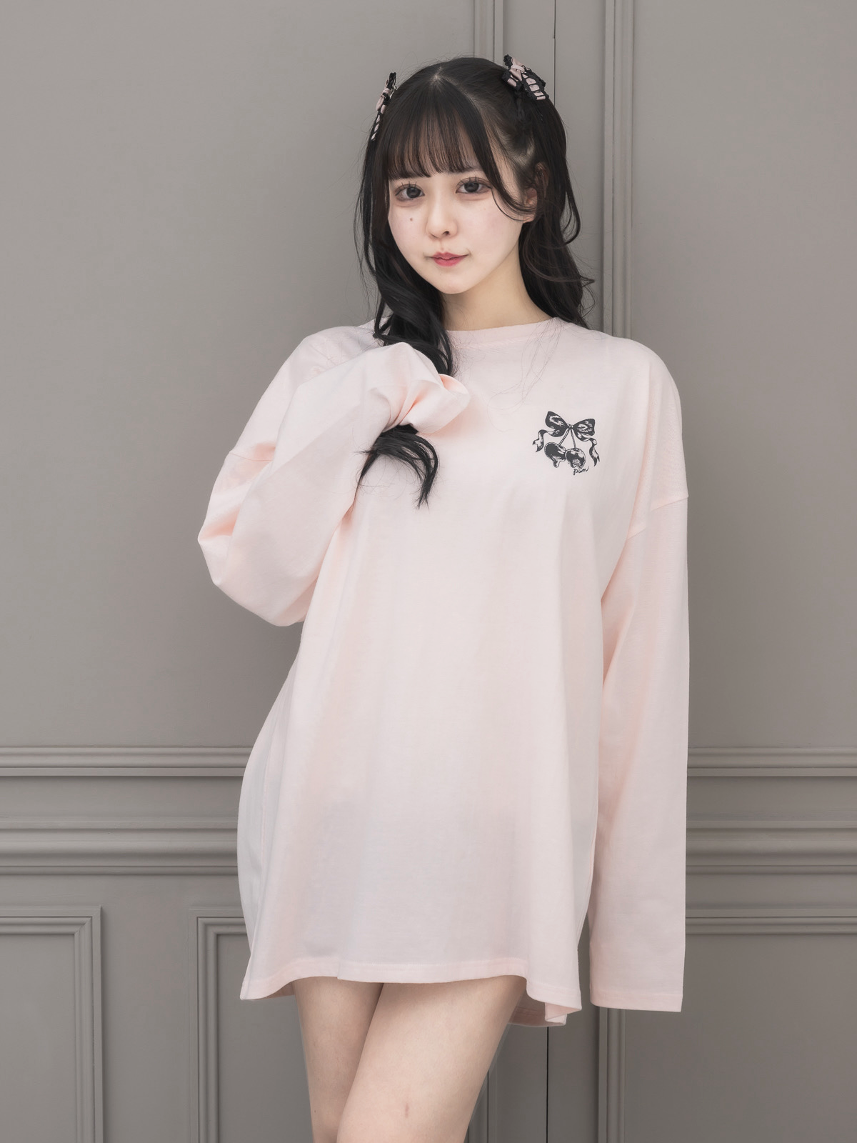 モデル身長:157cm/着用カラー:ピンク