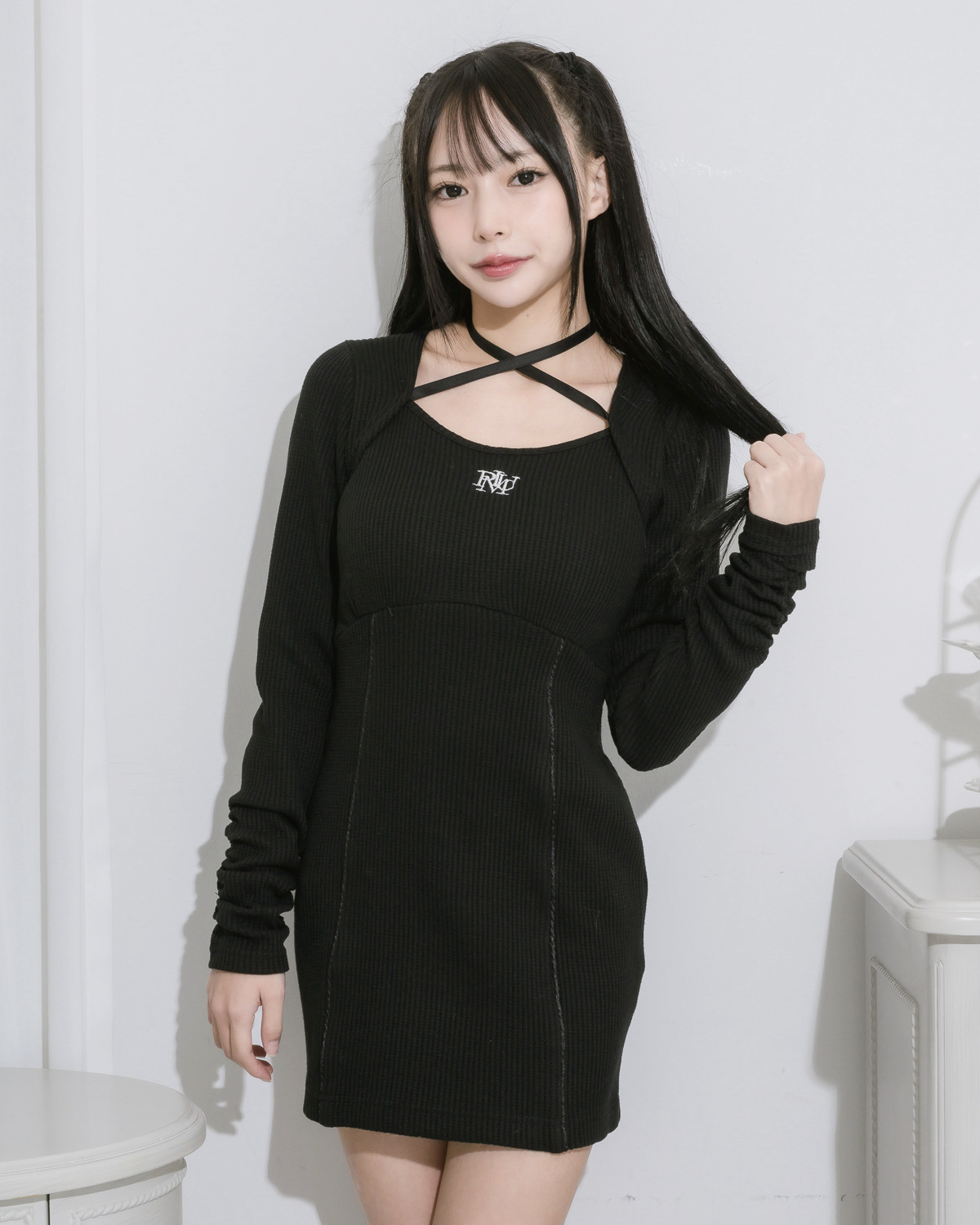 モデル身長:153cm/着用カラー:ブラック