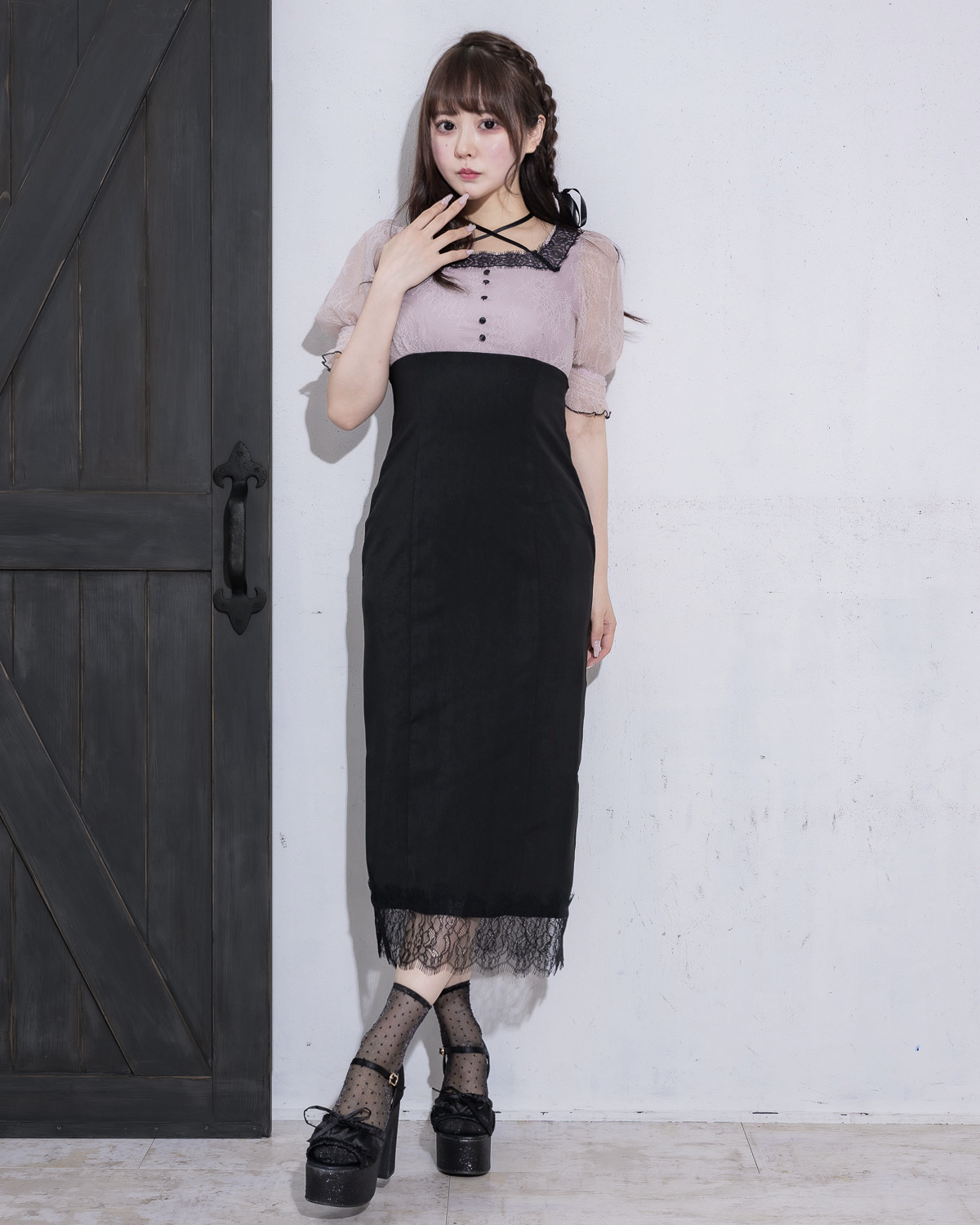 モデル身長:157cm/着用カラー:ピンク