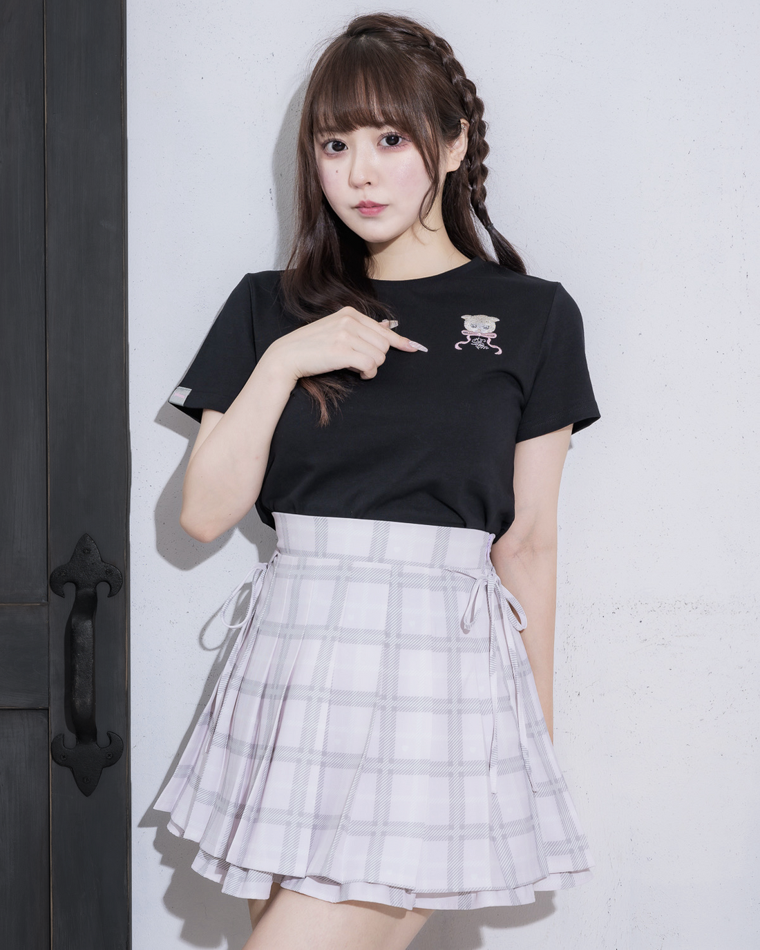 モデル身長:157cm/着用カラー:ブラック